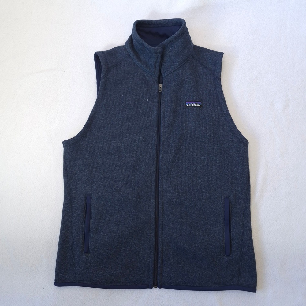 Patagonia Better Sweater Fleece Vest Navy Blue Med Gorpcore Hiking Outdoor Zip